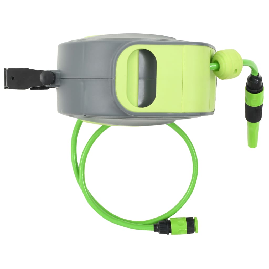 vidaXL Wasserschlauchtrommel Automatisch Einziehbar Wandmontage 10+1 m