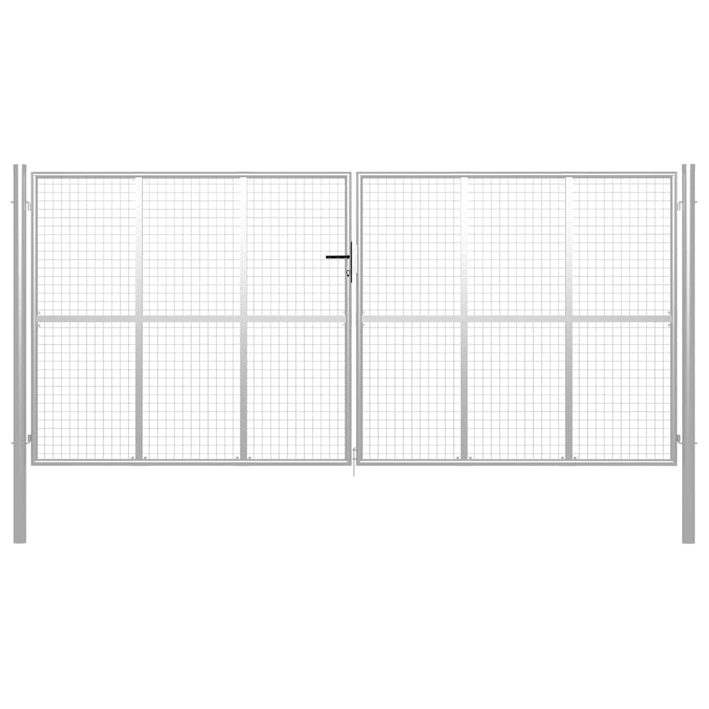 vidaXL Gartentor aus Maschengewebe 400x150 cm