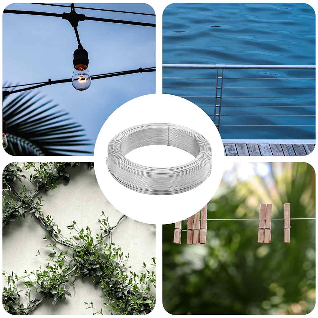 vidaXL Zaun-Bindedraht 250 m 1,4 mm Stahl