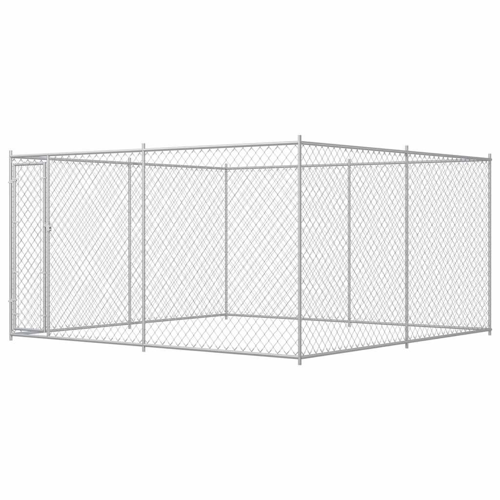 vidaXL Outdoor-Hundezwinger mit Überdachung 382x192x225 cm