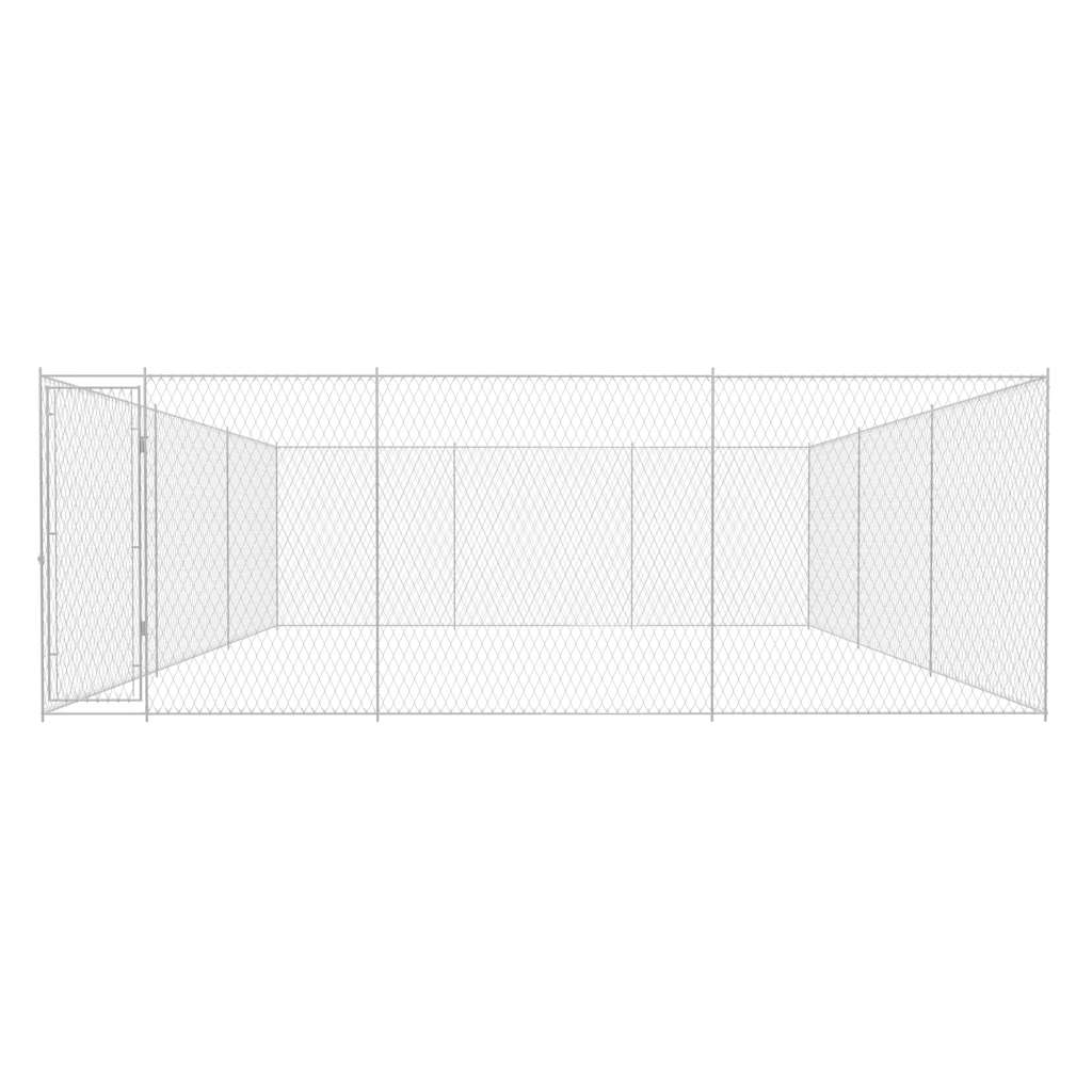 vidaXL Outdoor-Hundezwinger Verzinkter Stahl 570x570x185 cm