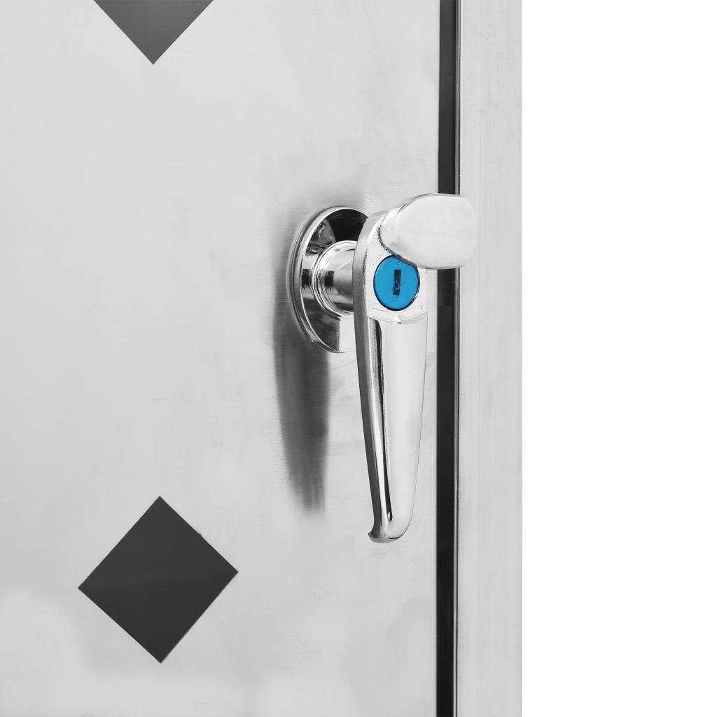 vidaXL Mülltonnenbox für 1 Tonne 240 L Edelstahl