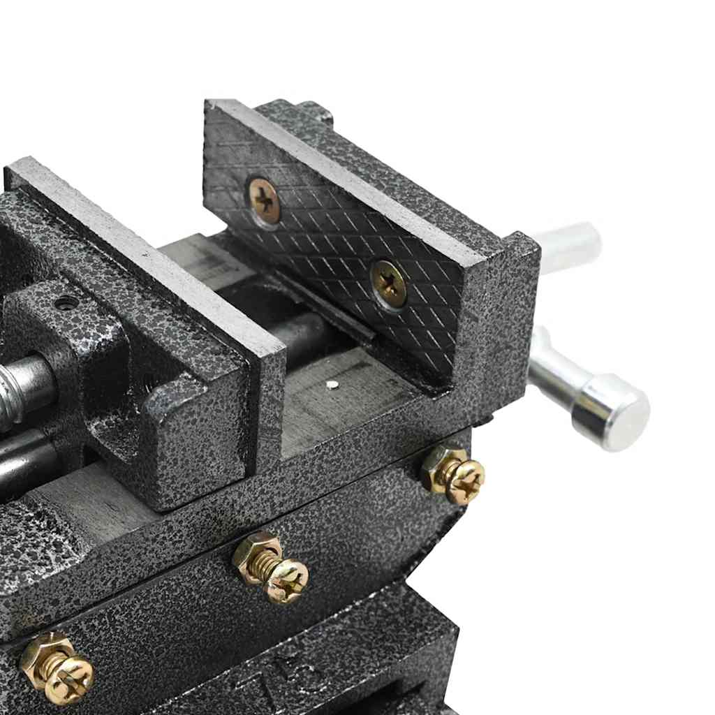 vidaXL Schraubstock Kreuztisch Handbetrieben 70 mm