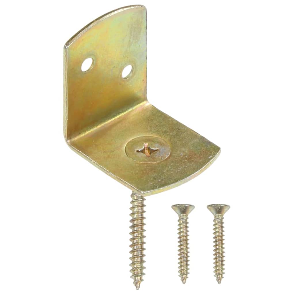 Flechtzaunhalter 4 Stk. L-Form Verzinktes Metall