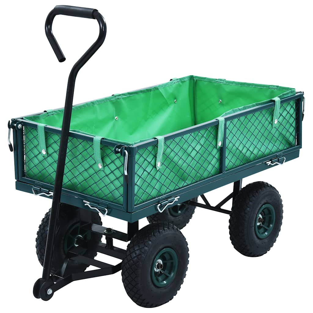 vidaXL Gartenwagen Grün 250 kg