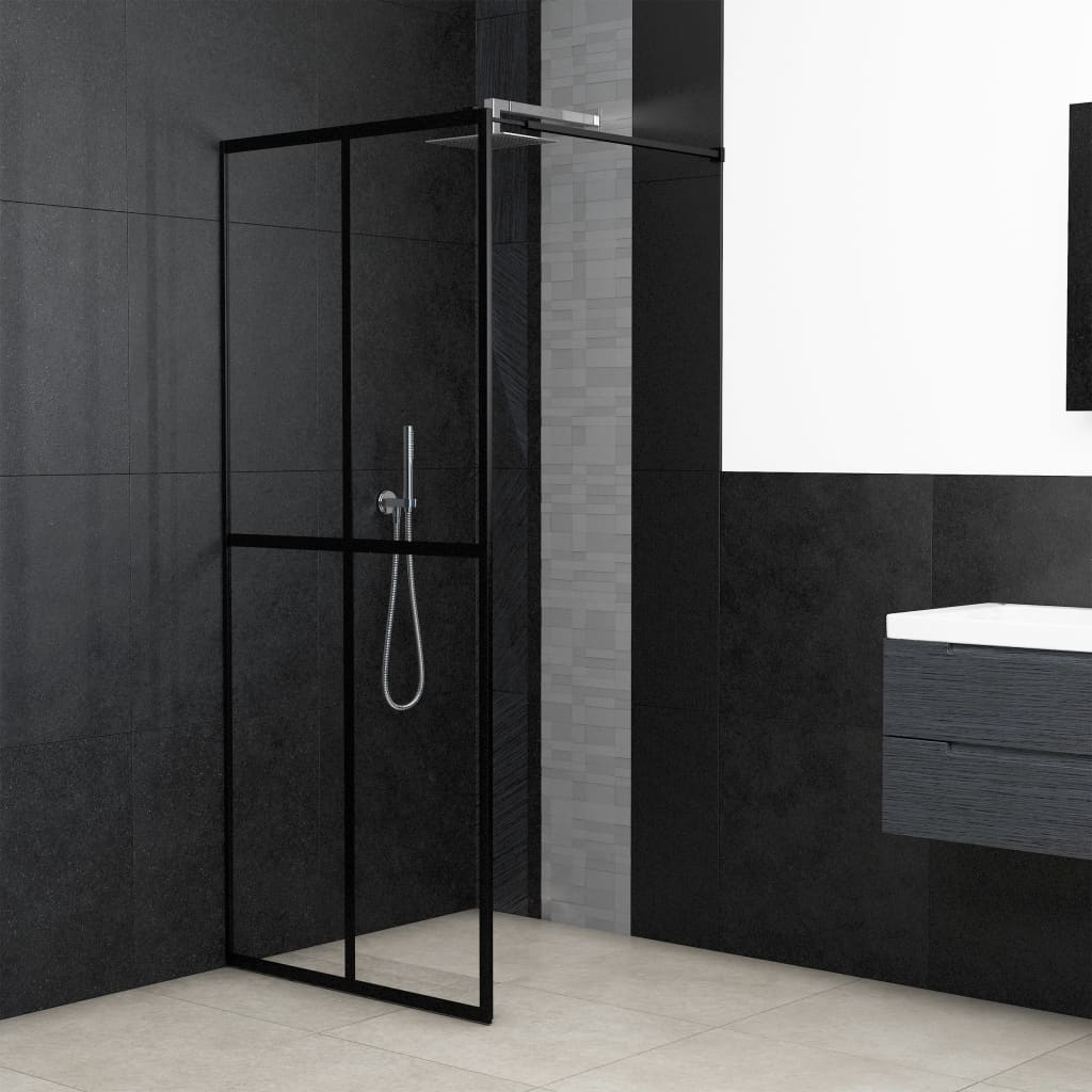 vidaXL Duschwand für Walk-in Dusche Klares Sicherheitsglas 80x195 cm