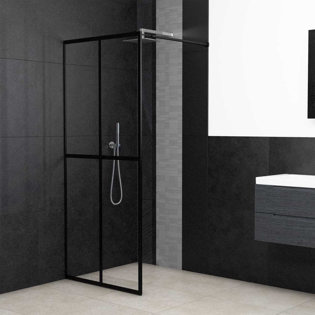 vidaXL Duschwand für Walk-in Dusche Klares Sicherheitsglas 80x195 cm