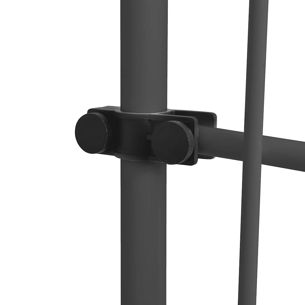 vidaXL Einziehbare Markise Handbetrieben mit LED 100 cm Blau und Weiß