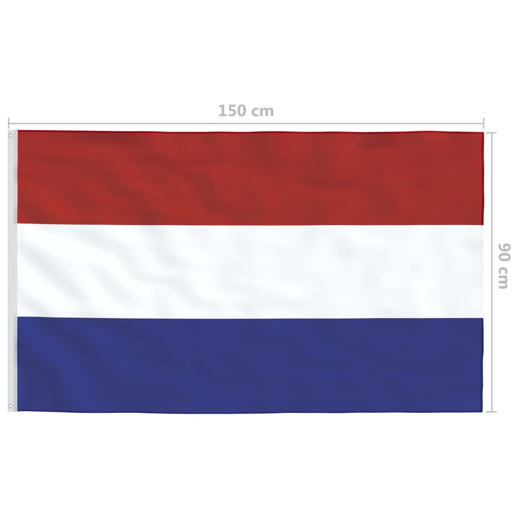 vidaXL Flagge der Niederlande 90×150 cm