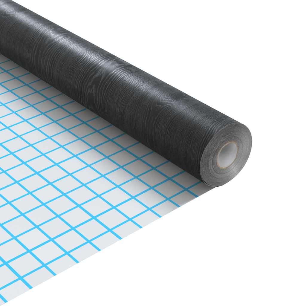 vidaXL Möbelfolie Selbstklebend Dunkles Holz 500x90 cm PVC