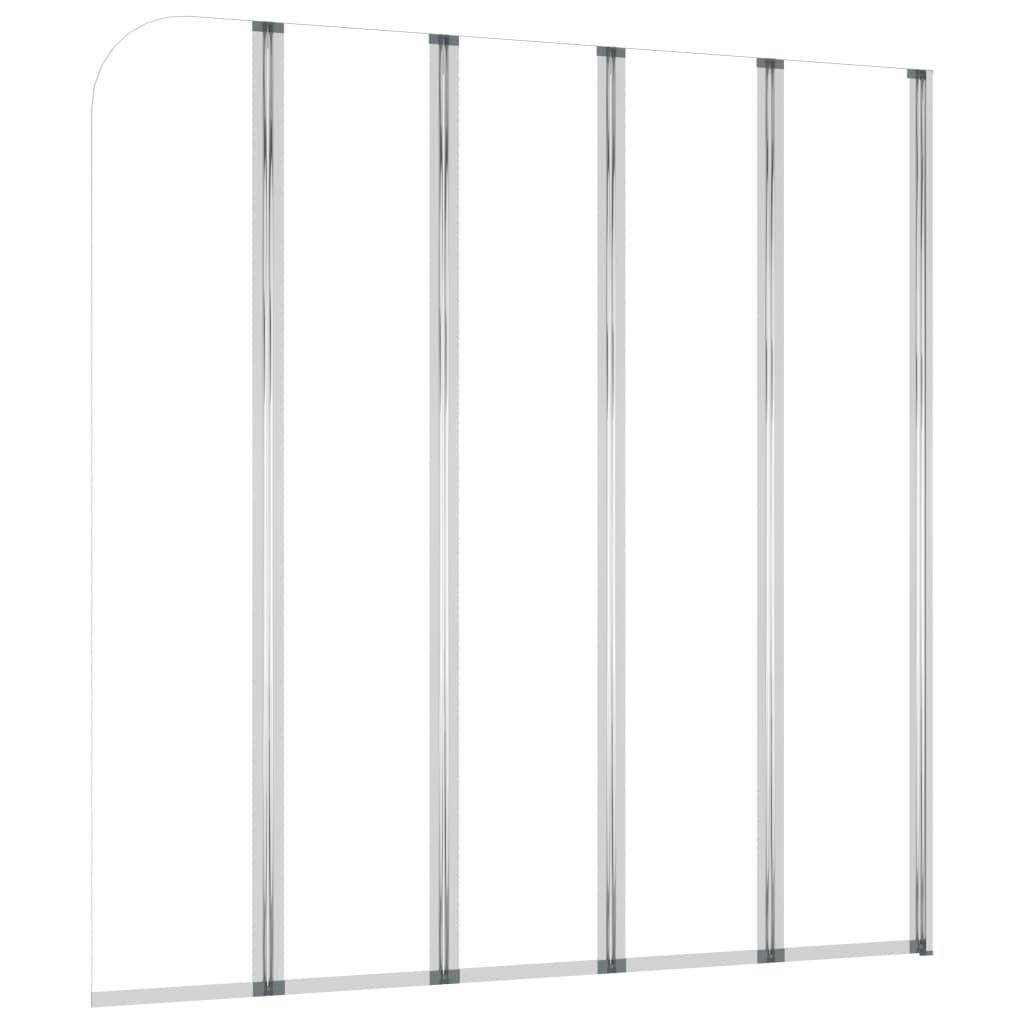 vidaXL Duschabtrennung 120x140 cm Hartglas Transparent