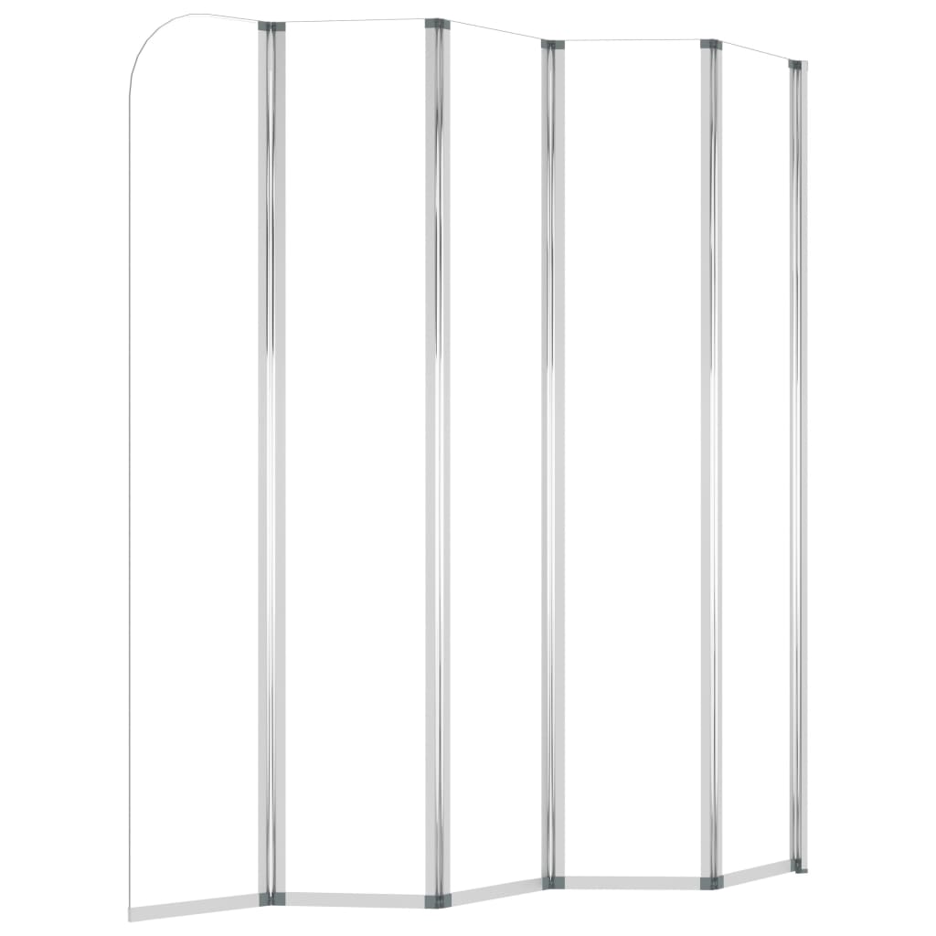 vidaXL Duschabtrennung 120x140 cm Hartglas Transparent