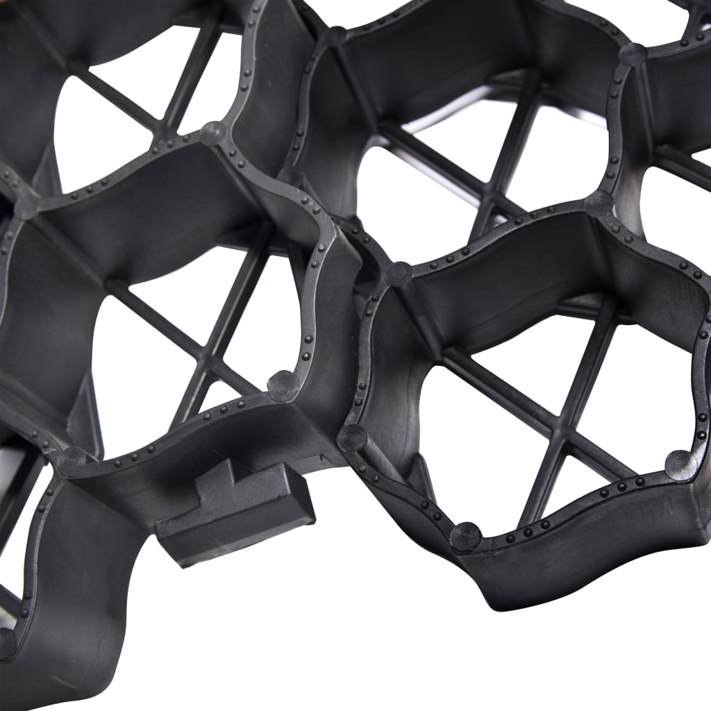 vidaXL Rasenwaben 16 Stk. Schwarz 60x40x3 cm Kunststoff