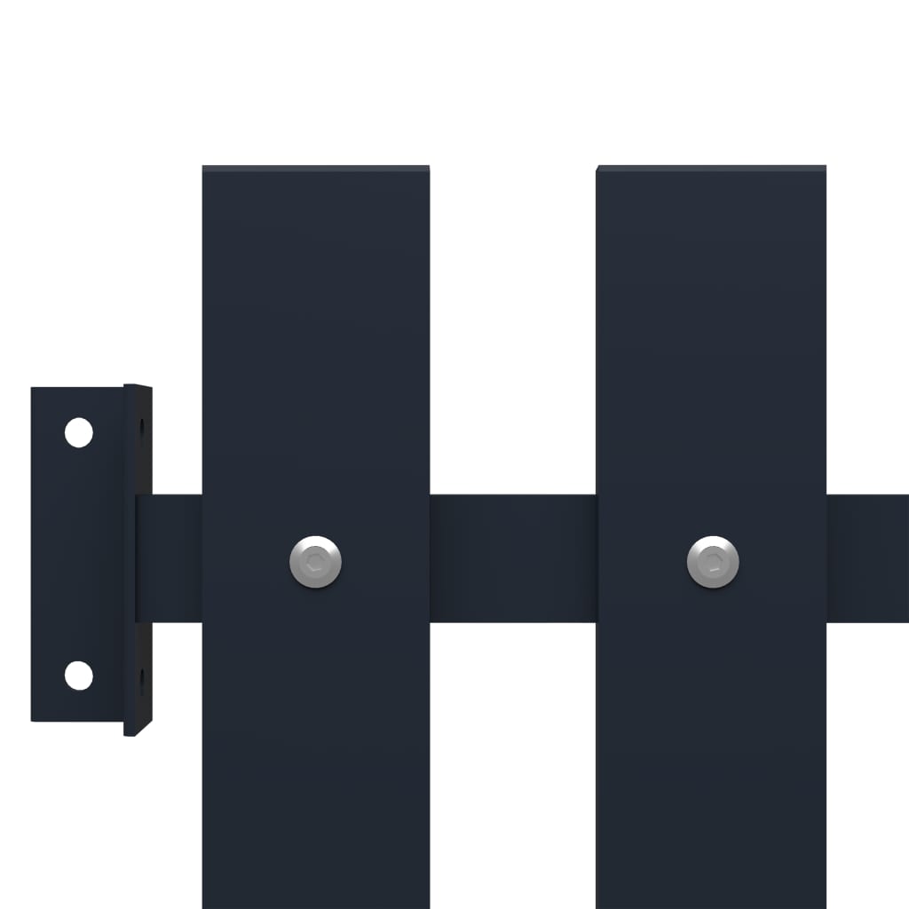 vidaXL Zaunelement Anthrazit 178 x 75 cm Pulverbeschichteter Stahl