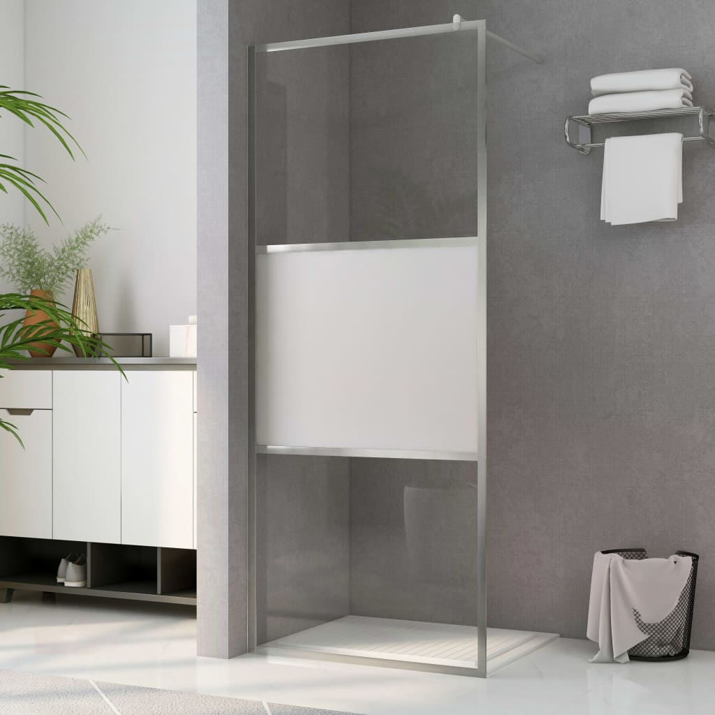 vidaXL Duschwand für Begehbare Dusche mit Klarem ESG-Glas 80x195 cm