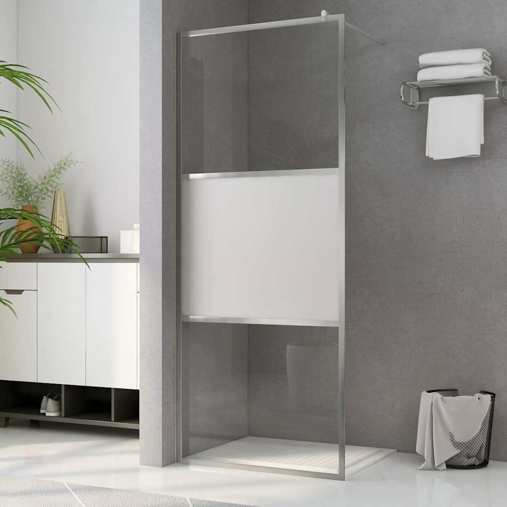 vidaXL Duschwand für Begehbare Dusche mit Klarem ESG-Glas 80x195 cm