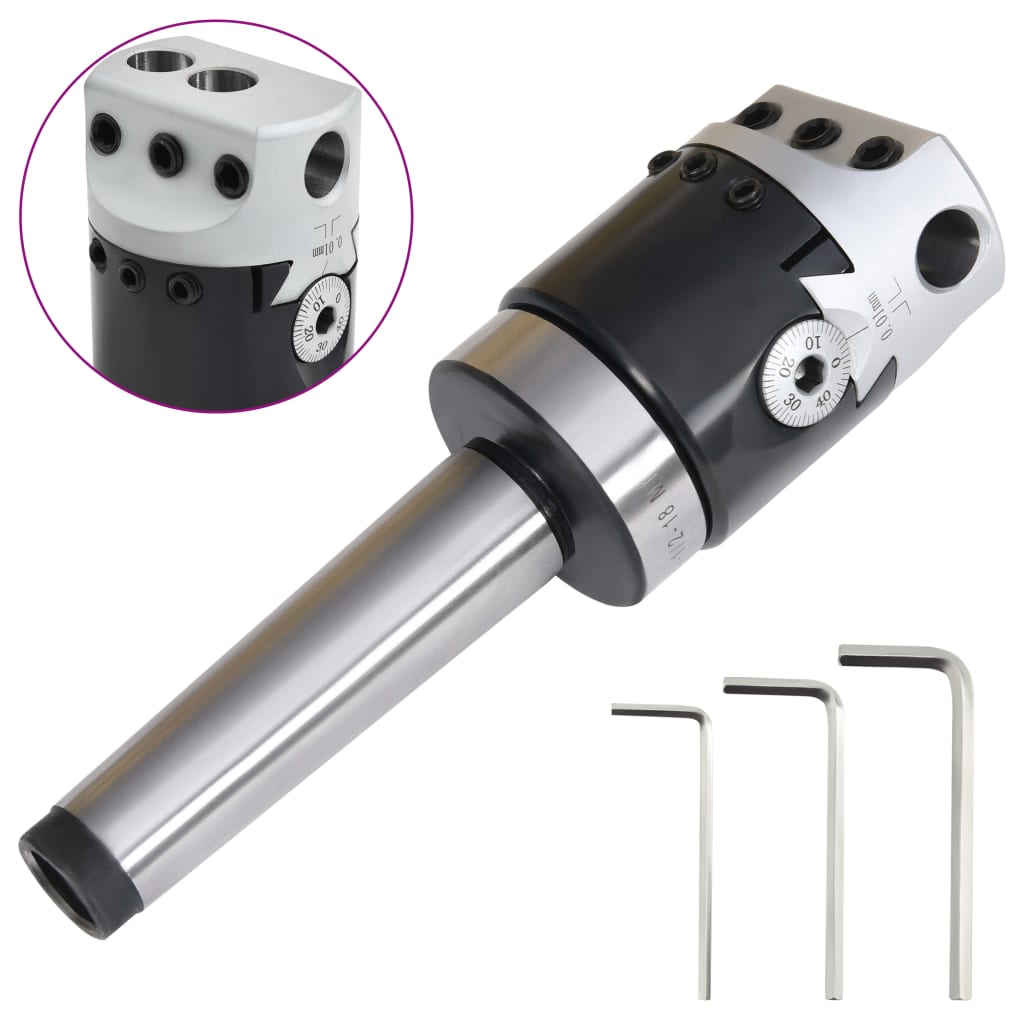 vidaXL 50 mm Bohrkopf mit MT2 Bohrschaft zum Drehfräsen