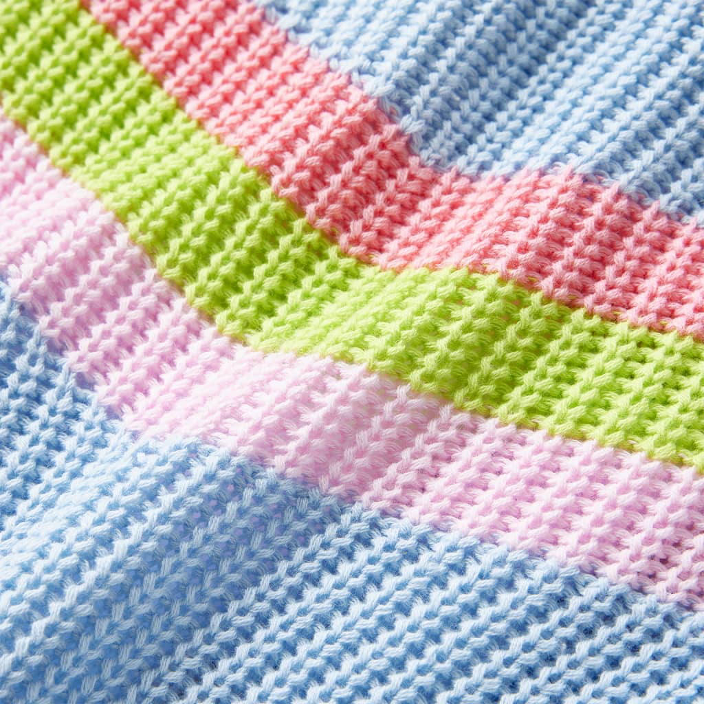 Kinderpullover Gestrickt Blau 92