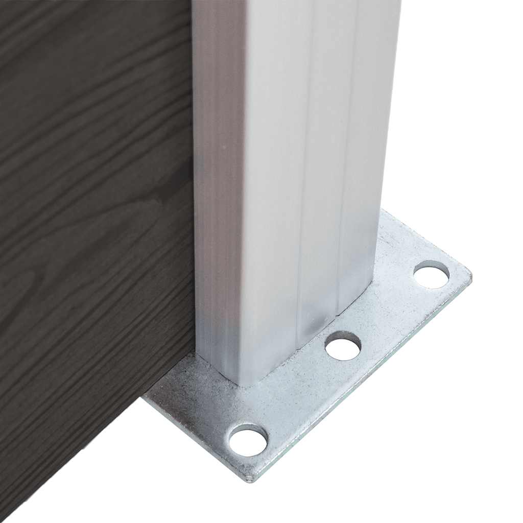 vidaXL Zaunelement WPC 180x186 cm Schwarz