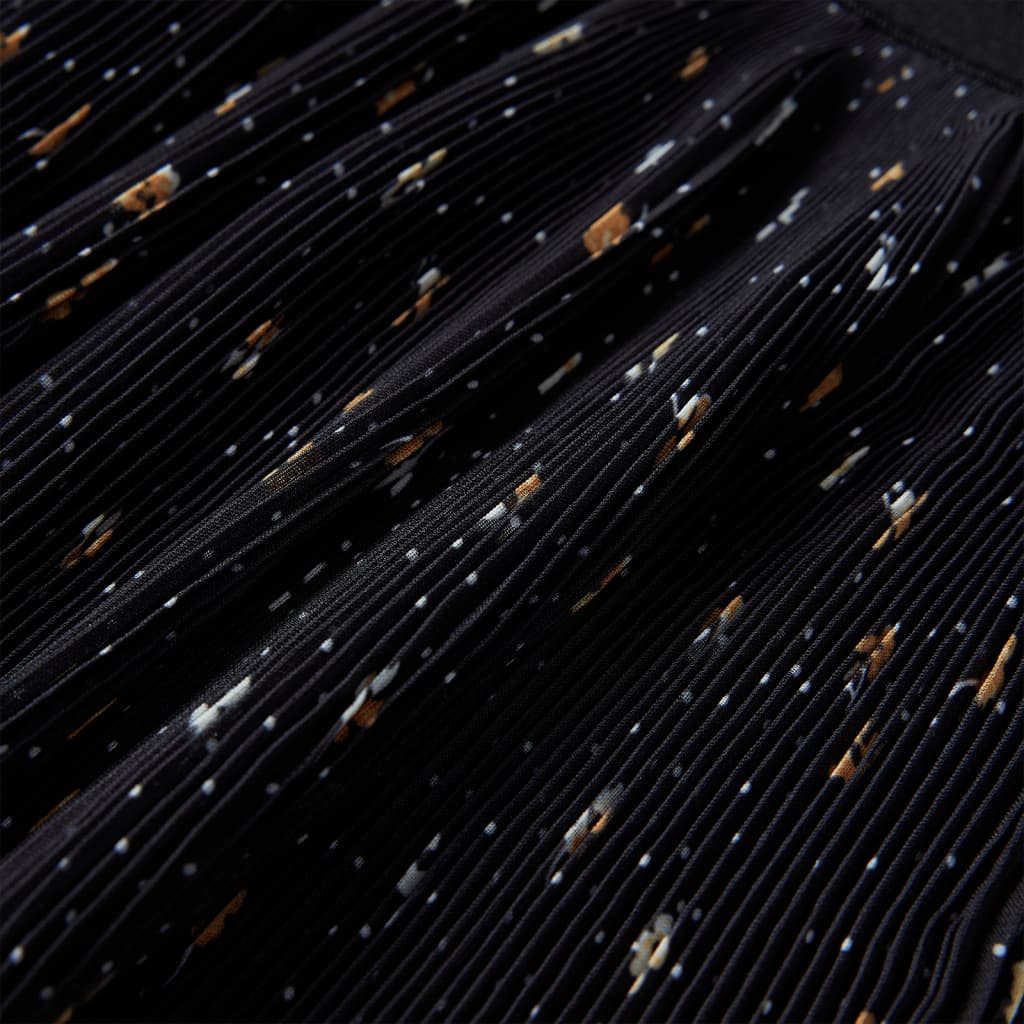 Kinder-Stufenrock mit Rüschen Schwarz 92