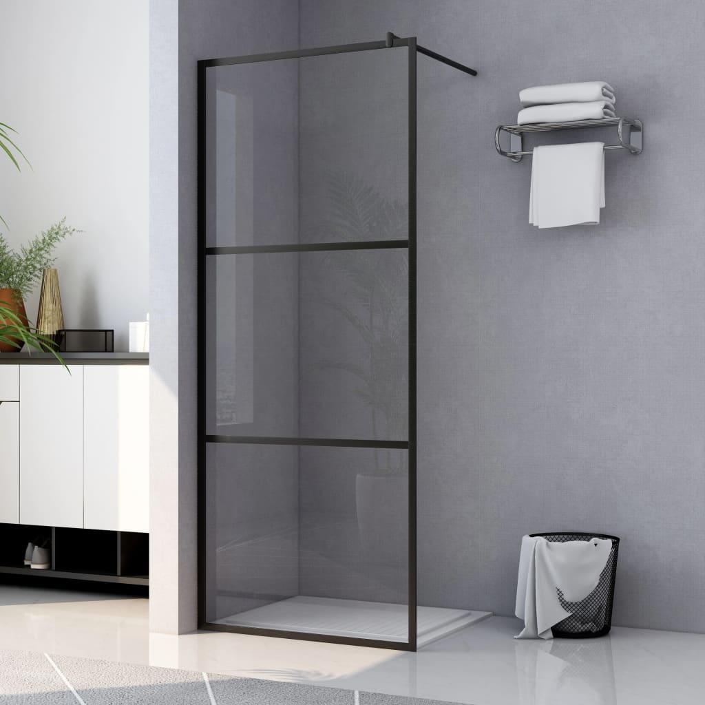 vidaXL Duschwand für Begehbare Dusche mit Klarem ESG-Glas 80x195 cm