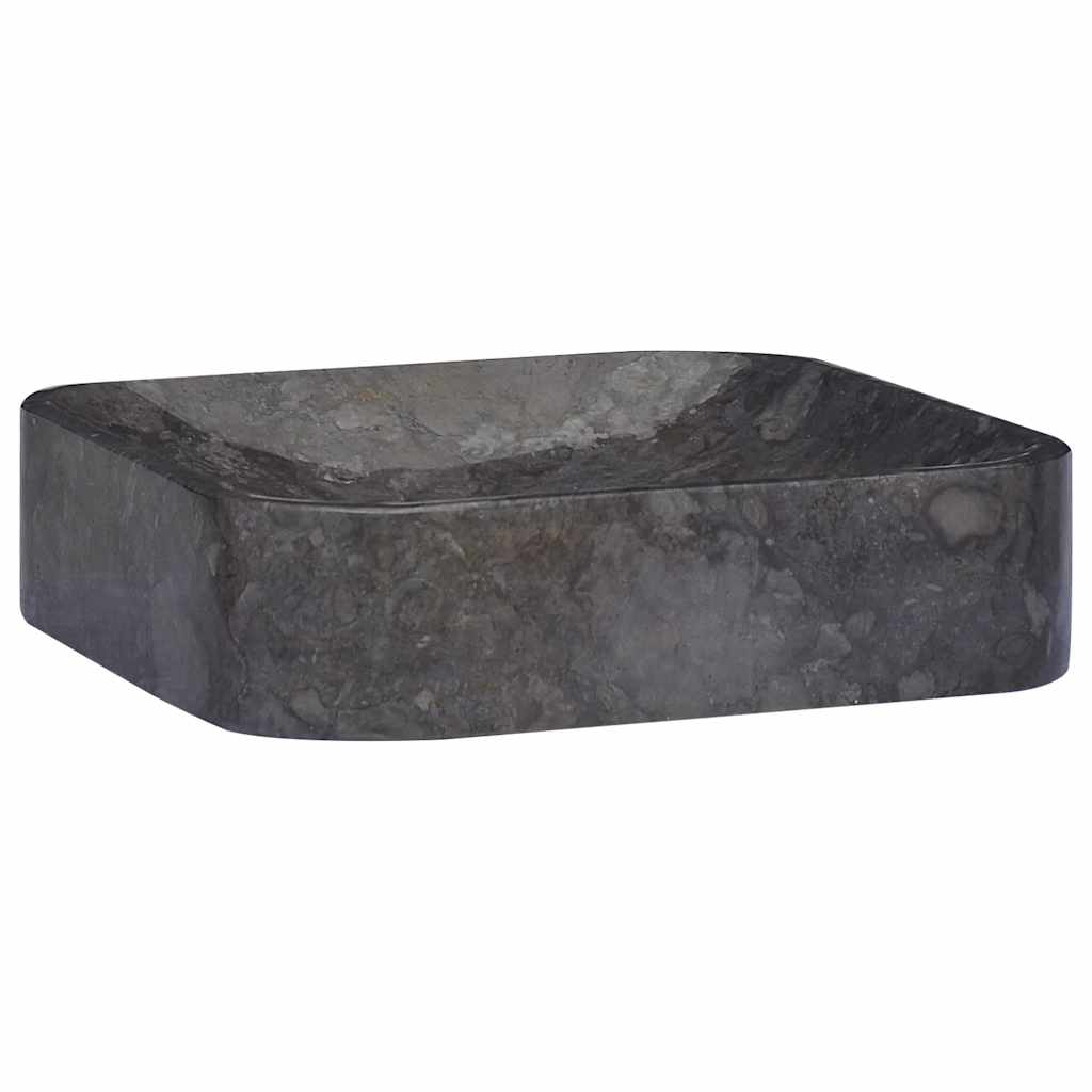 Waschbecken Creme 40x40x10 cm Marmor