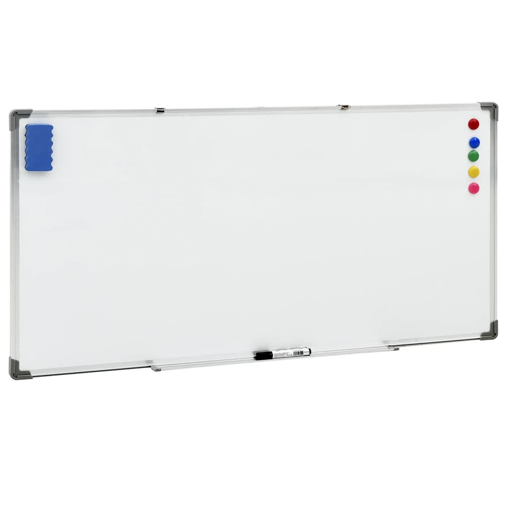 vidaXL Magnetisches Whiteboard Weiß 50 x 35 cm Stahl