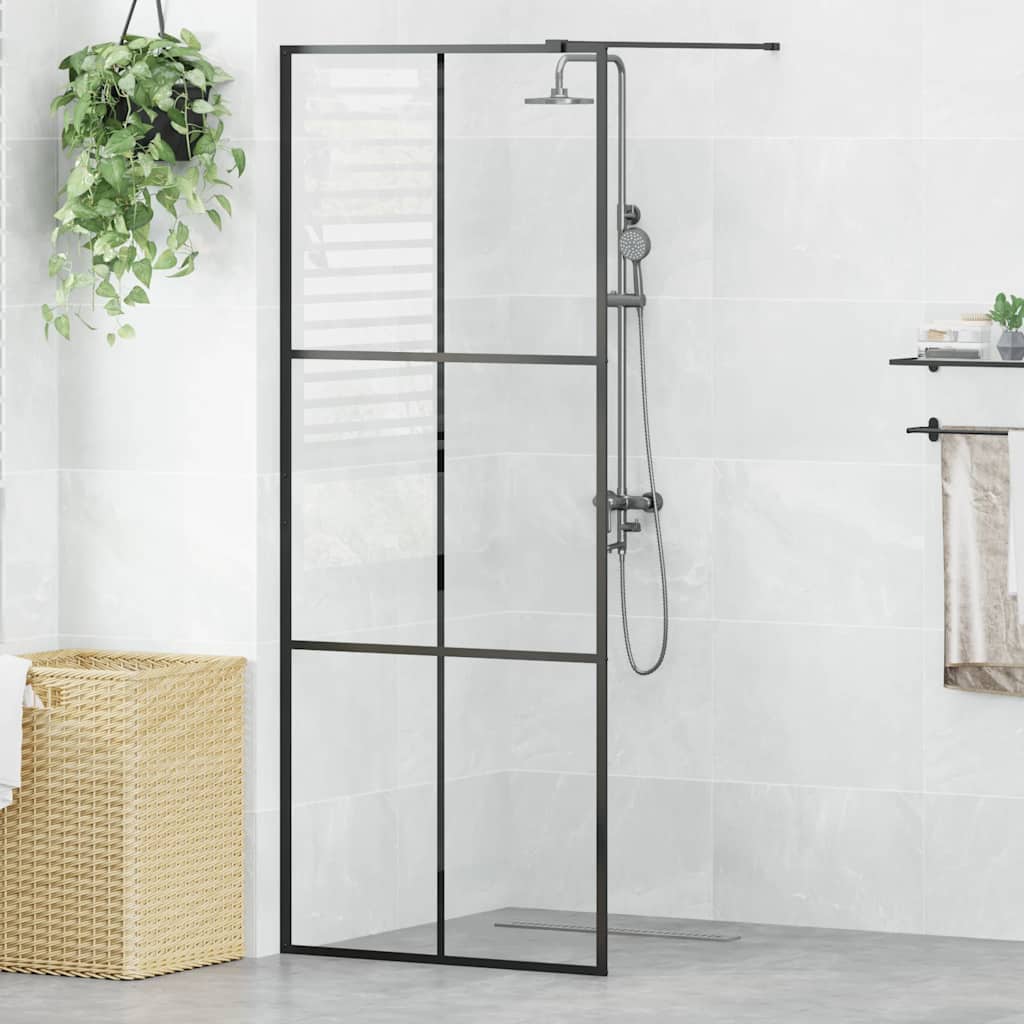 vidaXL Duschwand für Begehbare Dusche mit Klarem ESG Glas 80x195 cm