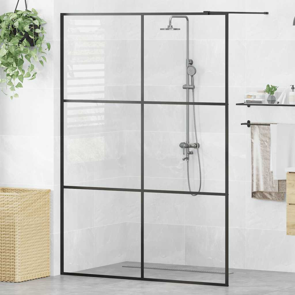 vidaXL Duschwand für Begehbare Dusche mit Klarem ESG Glas 80x195 cm