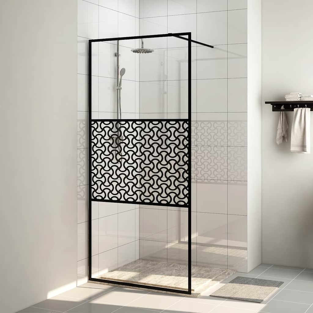 vidaXL Duschwand für Begehbare Dusche mit Klarem ESG Glas 80x195 cm