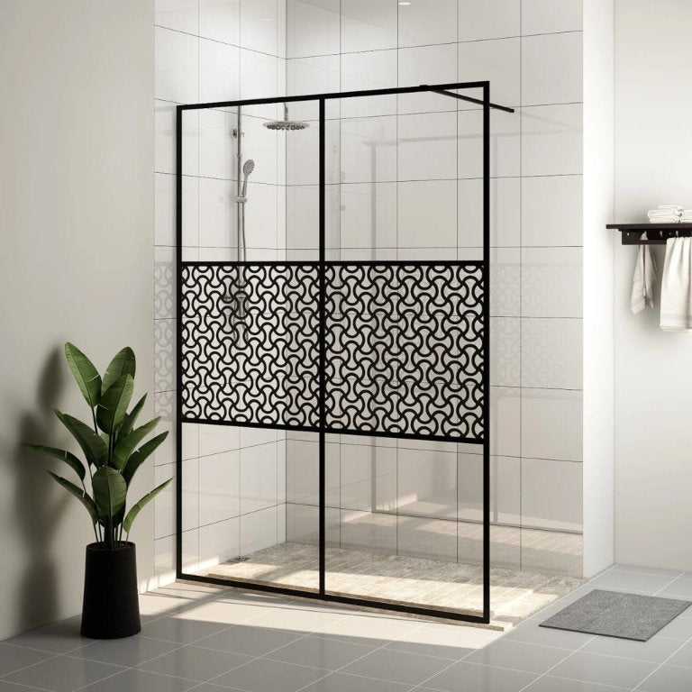 vidaXL Duschwand für Begehbare Dusche mit Klarem ESG Glas 80x195 cm