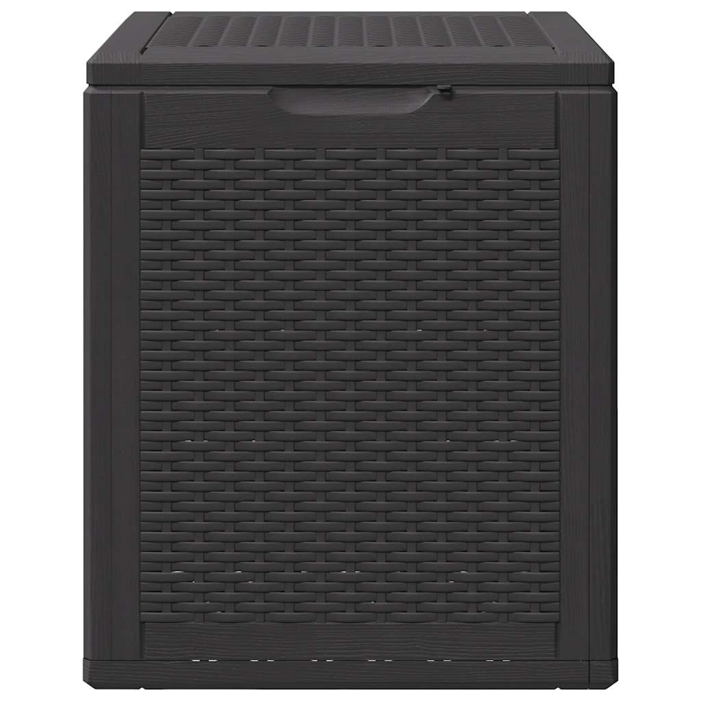 vidaXL Garten-Aufbewahrungsbox 90 L Schwarz PP Rattan