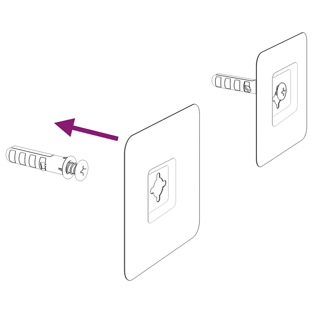 vidaXL LED-Badspiegel 30x30 cm