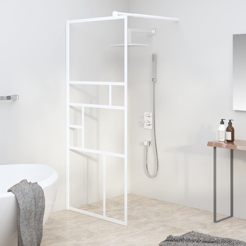 vidaXL Duschwand für Begehbare Dusche mit Klarem ESG Glas 80x195 cm