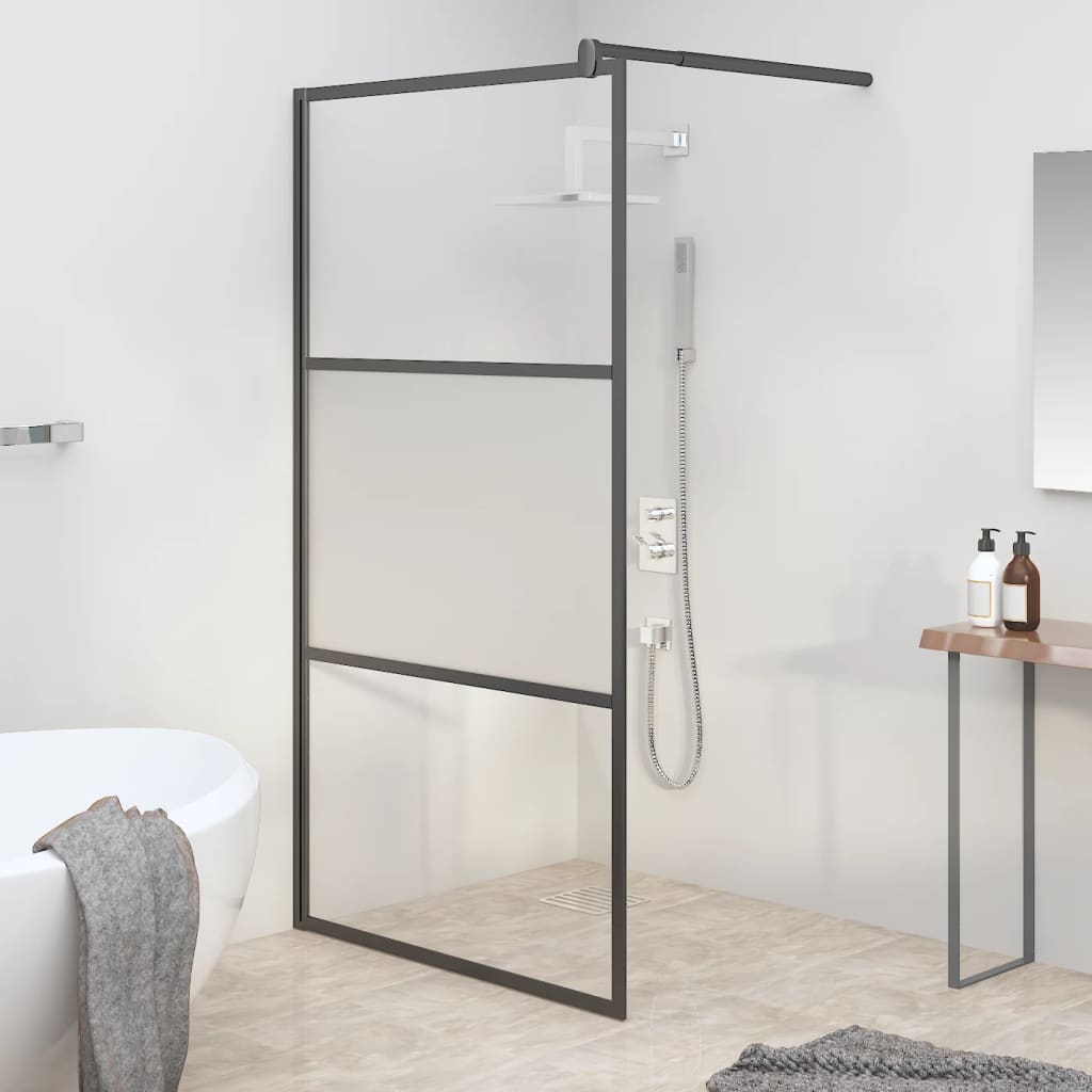 vidaXL Duschwand für Begehbare Dusche mit Klarem ESG-Glas 80x195 cm