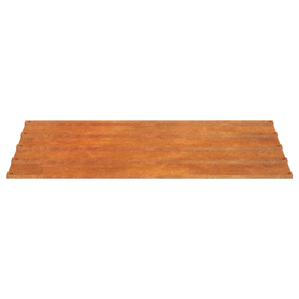 vidaXL Dachplatten 12 Stk. Rostig 60x44 cm Cortenstahl