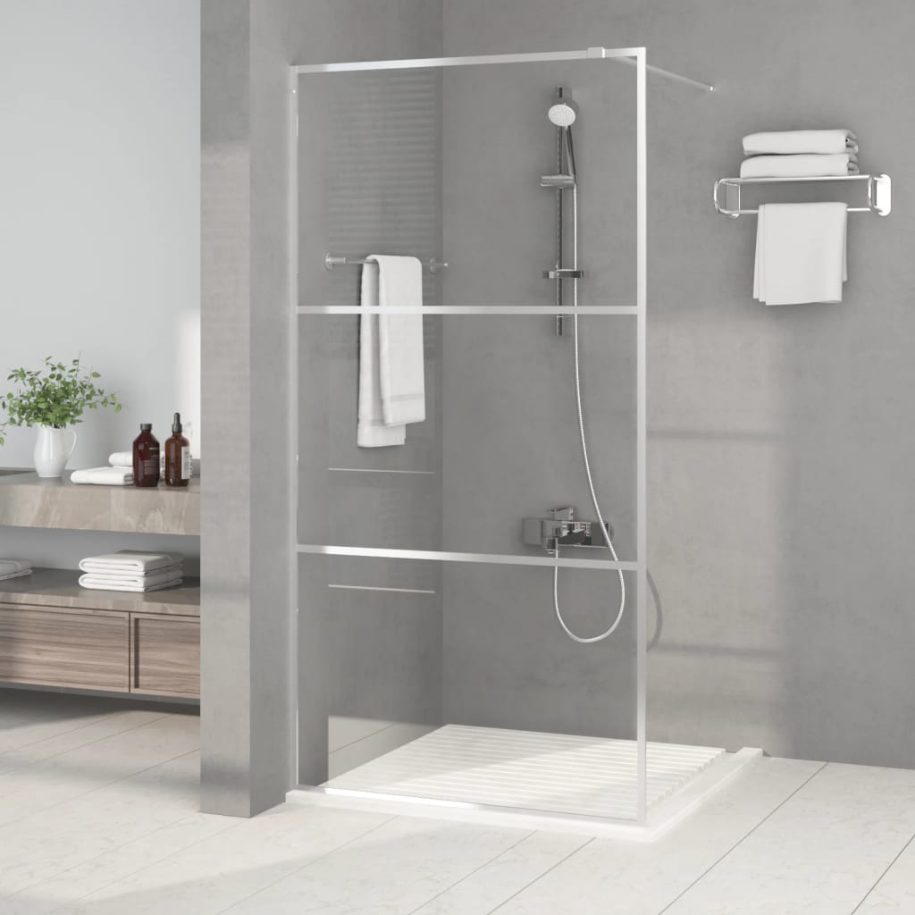 vidaXL Duschwand für Begehbare Dusche mit Klarem ESG Glas 80x195 cm