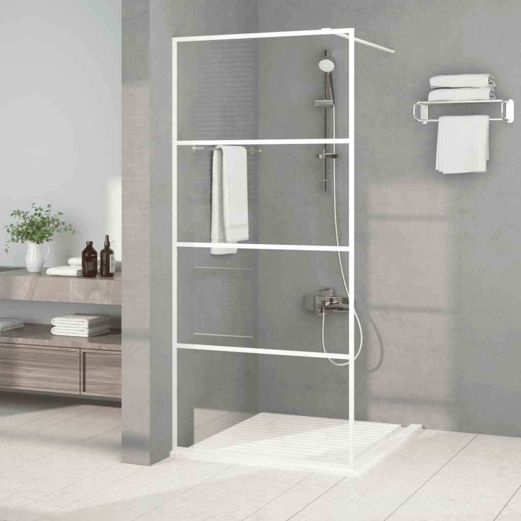 vidaXL Duschwand für Begehbare Dusche mit Klarem ESG Glas 80x195 cm
