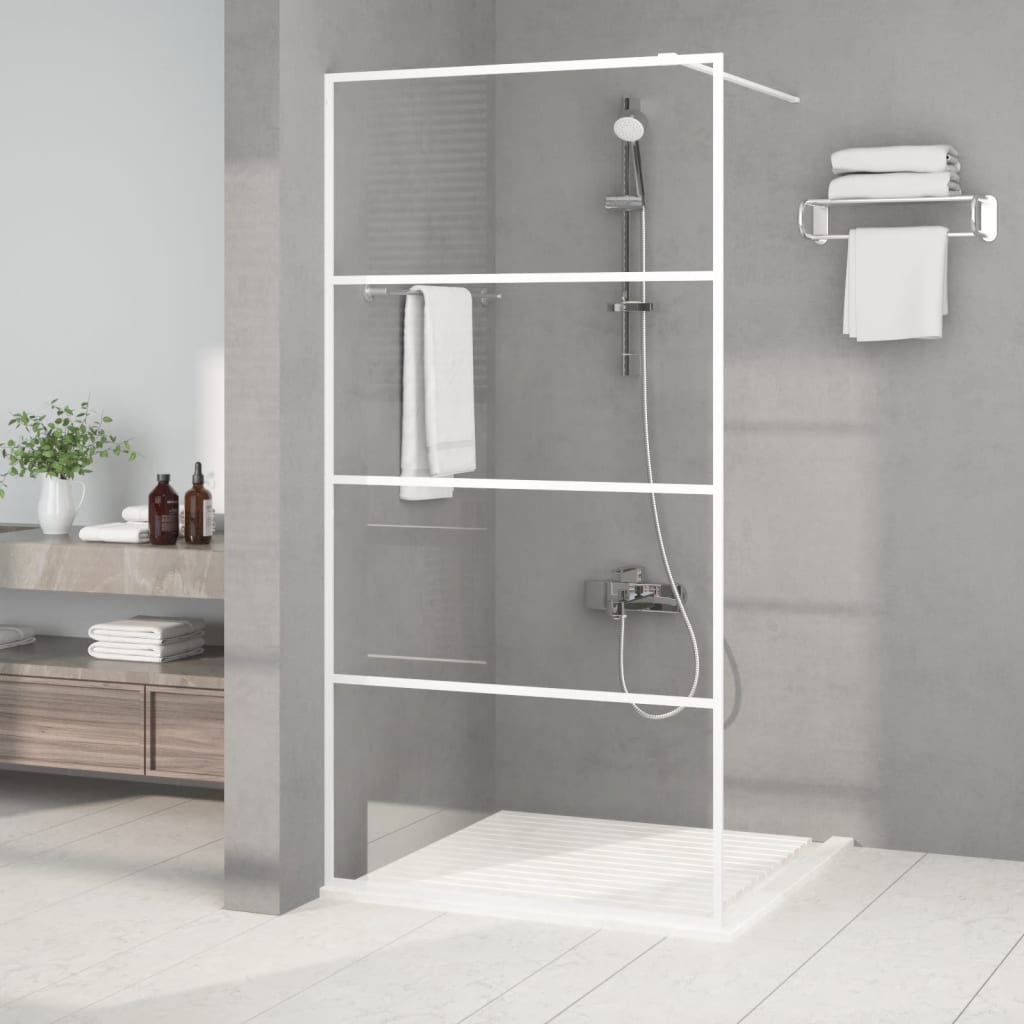 vidaXL Duschwand für Begehbare Dusche mit Klarem ESG Glas 80x195 cm