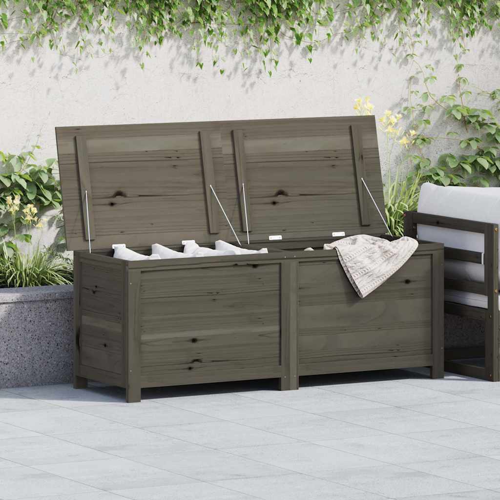 vidaXL Outdoor-Kissenbox 50x50x56 cm Massivholz Tanne