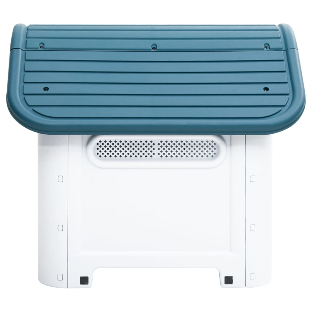 vidaXL Hundehütte Blau 59x75x66 cm Polypropylen