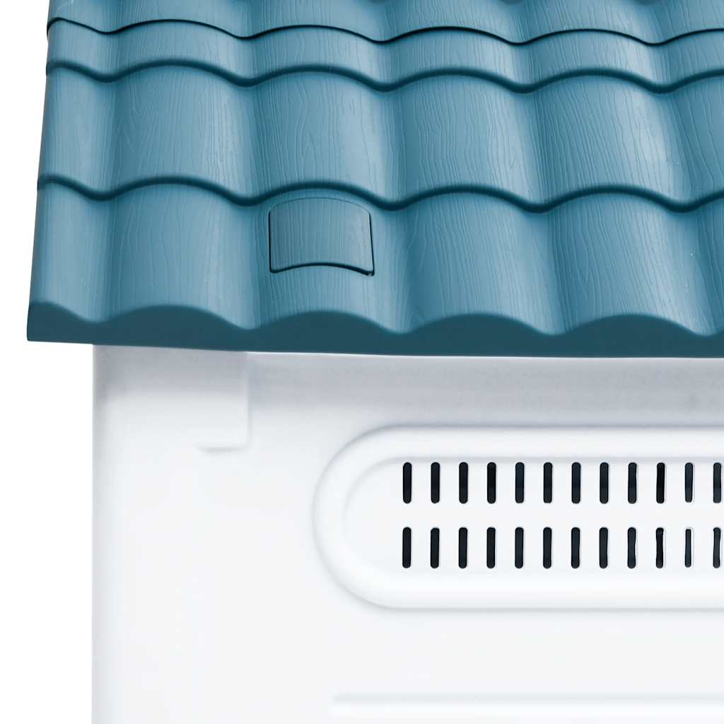 vidaXL Hundehütte Blau 57x68x66 cm Polypropylen