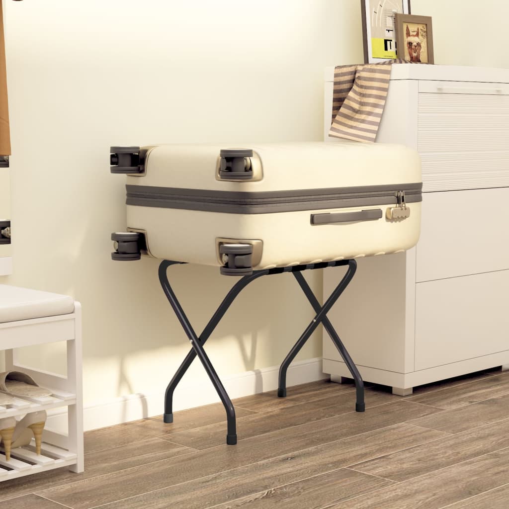 vidaXL Gepäckträger mit Rückenlehne Silber 56 x 39 x 52 cm