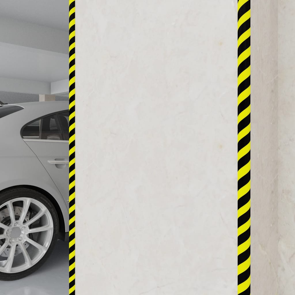 vidaXL Kantenschoner Gelb & Schwarz 4x3x100 cm PU