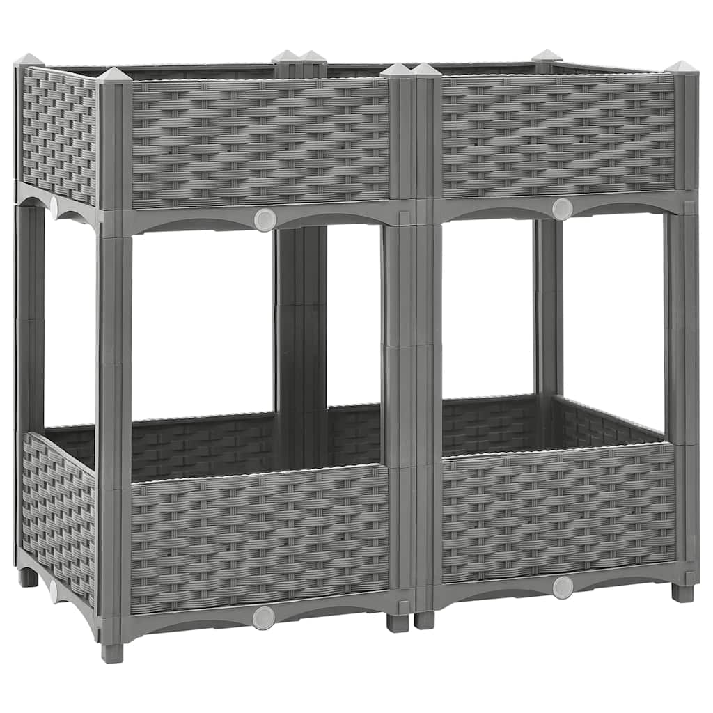 vidaXL Hochbeet 40x40x23 cm Polypropylen