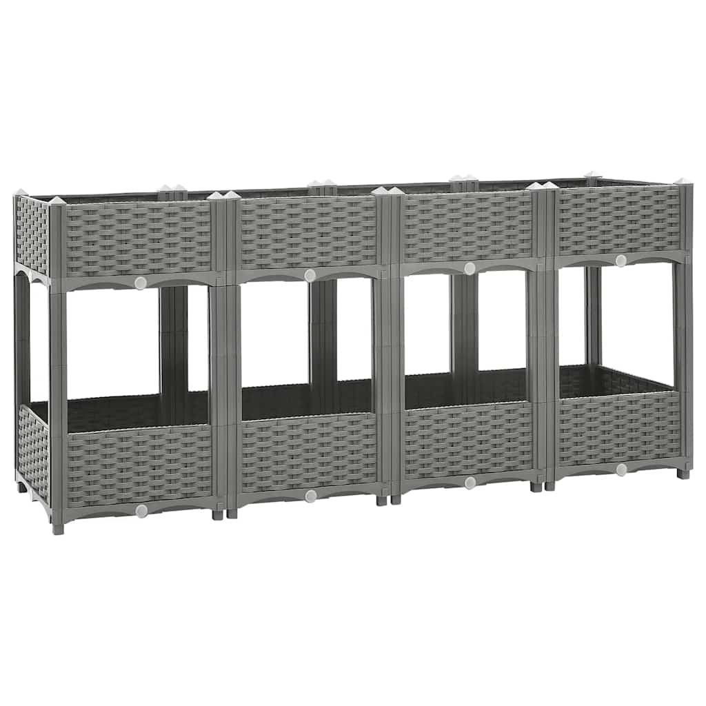 vidaXL Hochbeet 40x40x23 cm Polypropylen