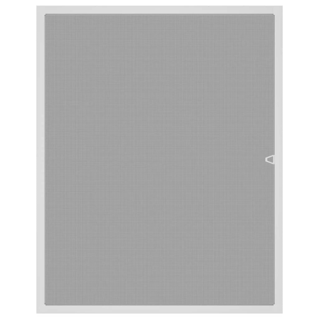 vidaXL Insektenschutz für Fenster Weiß 80x100 cm