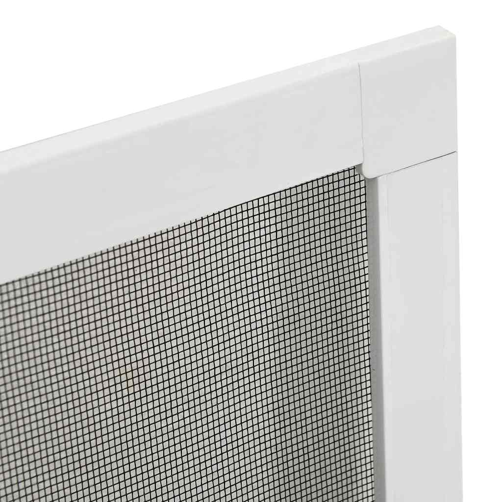 vidaXL Insektenschutz für Fenster Weiß 80x100 cm