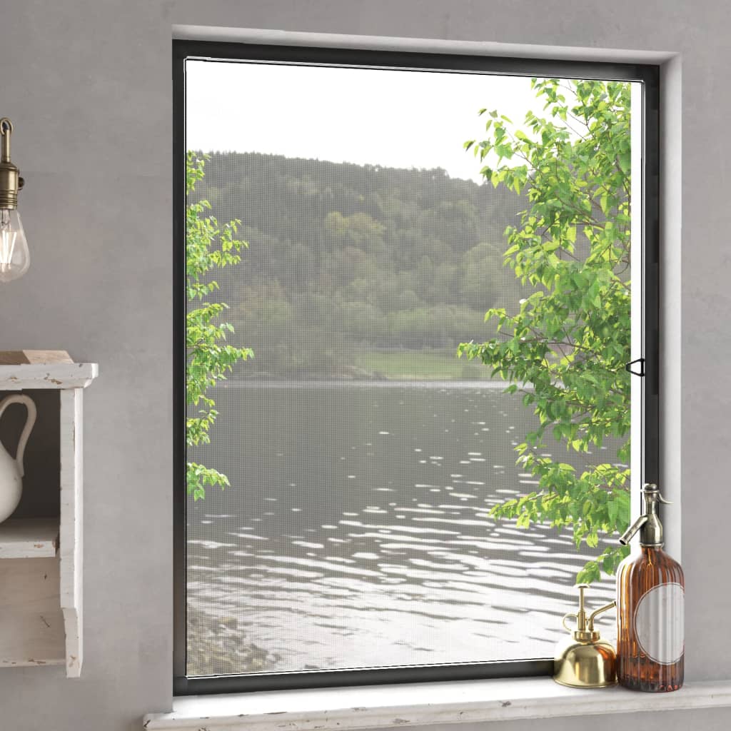 Insektenschutz für Fenster Weiß 80x100 cm