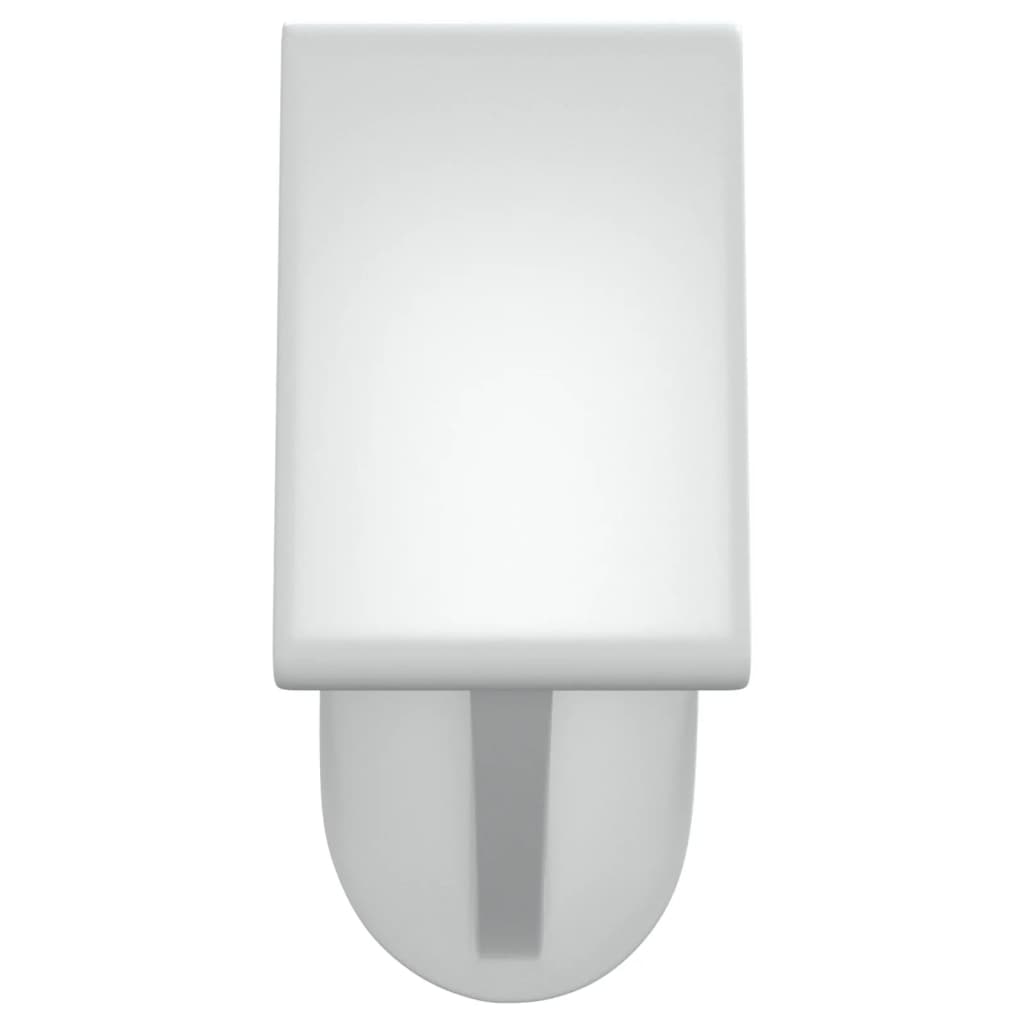 vidaXL Gardinenstangen 2 Stk. Weiß und Silbern 40-60 cm Aluminium